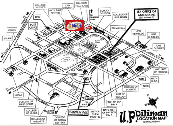Up Diliman Map Quezon City
